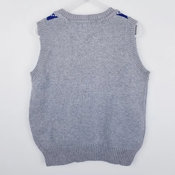 Tommy Hilfiger Gray Argyle Sweater Vest, size 5 - Picture 2 of 6